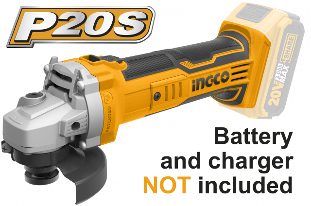 Esmerilhadeira 4.1/2" 20v Ingco (sem Bateria E Carregador)
