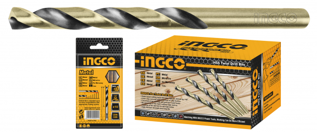Broca Hss Din338 Ø 5mm Tin Ingco