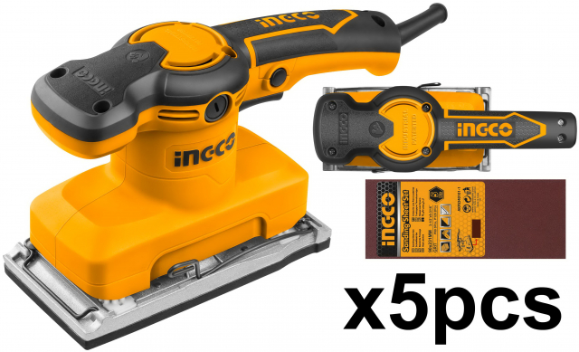 Lixadeira Orbital 320w 127v Ingco Base Retangular