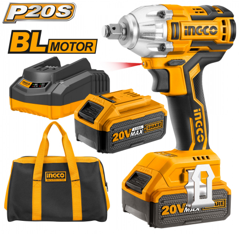 Chave de Impacto 1/2" 20v Bateria Ingco