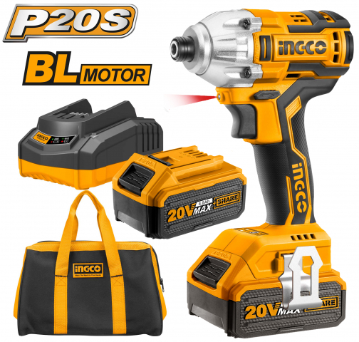 Chave de Impacto 1/4" 20v Bateria Ingco